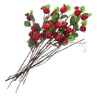  4 Sets Deko Granatapfel Künstliche Beeren Beerenstiele Blumenzubehör