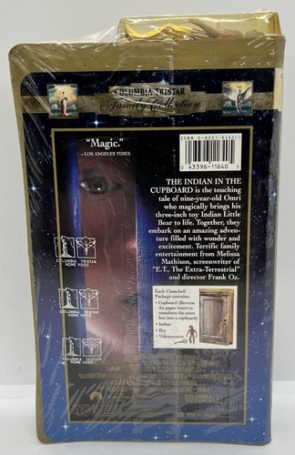 The Indian in the Cupboard (VHS, 2000, Clam Shell Case Closed Captioned) W/toy - Picture 2 of 2