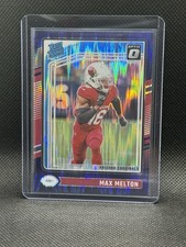 2024 Panini Donruss Optic - Rated Rookie Max Melton #277 Purple Shock Prizm (RC)