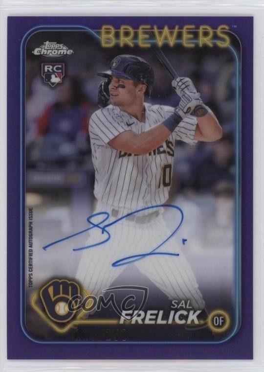 2024 Topps Chrome Rookie Auto Purple Refractor /250 Sal Frelick #RA-SF Auto RC