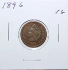 1896 US Indian Head Cent  VG Very Good Free Shipping