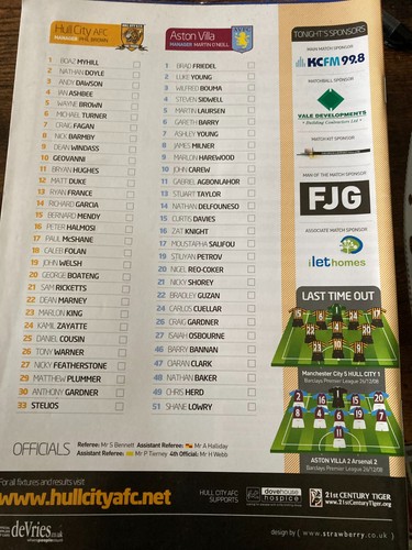 Aston Villa Programme 2005/06 2006/07 2007/08 2008/09 2009/10 Liga + Pokal - Bild 191 von 216