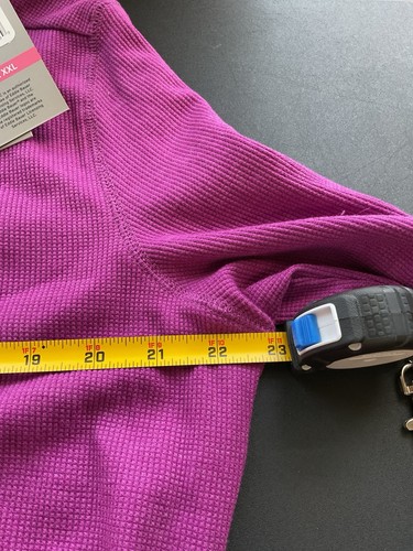 Eddie Bauer Womans Thermal Henley Burgundy XXL RUNS SMALL SEE PICS NWT - Picture 11 of 12