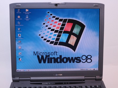 Portátil Retro Windows 98 Toshiba Satellite Pro 4600 14.1" 40 GB COM RS232 Win 98 - Imagen 2 de 24