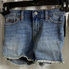 NWT Polo Ralph Lauren Cut-Off Classic Blue Denim Shorts Size 2T 