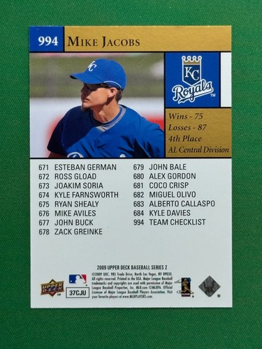 2009 Upper Deck Series Two Baseball #751 - 1006 PICK YOUR CARD COMPLETE YOUR SET - Picture 456 of 480