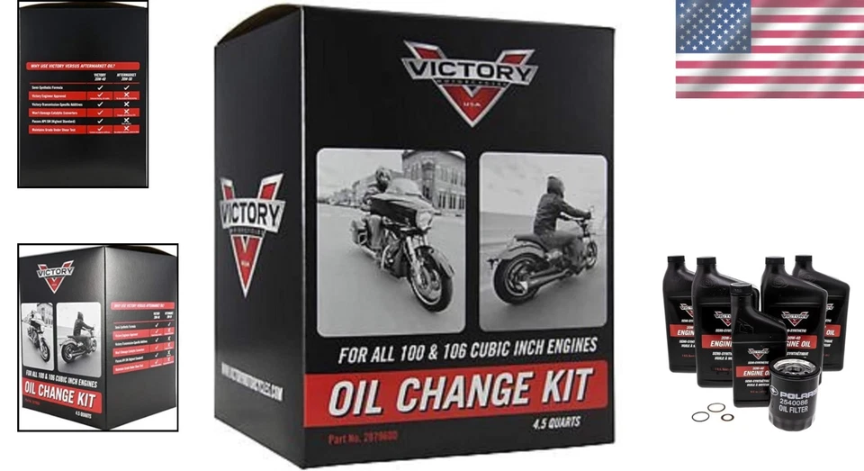 Aceite de motor semisintético 20W-40 para motocicletas Victory Foto 2 de 4