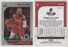2019-20 Panini NBA Hoops Premium Stock Silver Prizm Damian Lillard #157