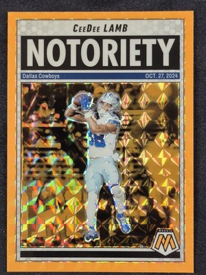 Ceedee Lamb 2025 Mosaic Football - #8 Notoriety Mosaic Orange