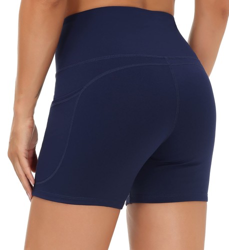 High Waist Yoga Shorts for Women's Tummy Control Fitness Athletic Workout Run... - Picture 4 of 6