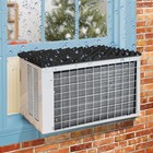 23.6"x16.9" Air Conditioner Drip Cushion, Window Removable White, Black
