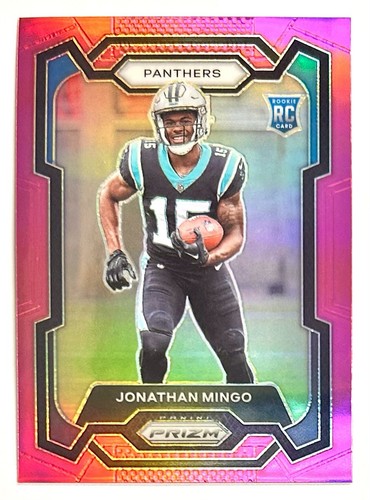 2023 Prizm Jonathan Mingo Pink Holo Prizm Refractor Rookie SP RC 312 Cowboys NFL - Bild 11 von 12