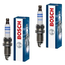2x BOSCH Zündkerze für VW Golf VI 5K1 1.4 Polo 6R_ 1.6 Bi-Fuel 9N_ 1.2 Skoda