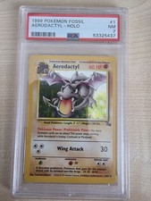 Pok�mon TCG Aerodactyl Fossil 1/62 Foil PSA 7