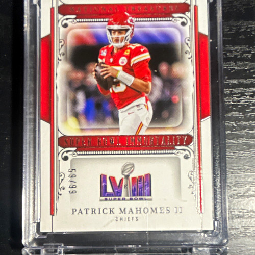 Panini National Treasures 2025 Patrick Mahomes II Super Bowl Immortality /99
