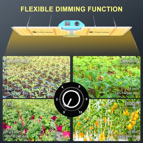 PHLIZON BA4000 320W Luz de cultivo de espectro completo Plantas de interior Invernadero Cultivo - Imagen 16 de 31