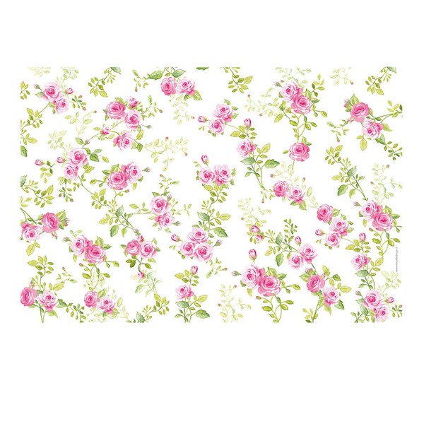 Platzset Spring Time Feine Rosenranke Doppelseitig 45X30Cm Weiß Rosa Easy Life-image