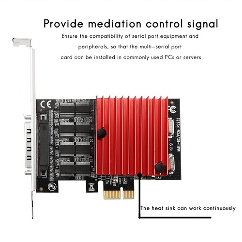 Carte d'extension PCIE vers 8 ports RS232 PCI-E 8 ports DB9 carte série 8-Ch4783 - Photo 6/6