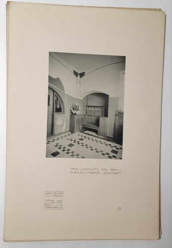 Joseph Maria Olbrich - Architektur von Olbrich - 25 Drucke - Wiener Secession - 1904 - Bild 8 von 24