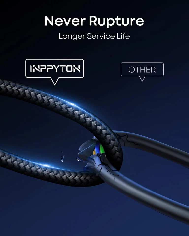 USB C Cable 60Ft, Extra Long 60 Foot USB A 2.0 to USB Type C Charging Cord Pr... - Image 4 of 4