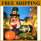 Vibrant 5FT Inflatable Thanksgiving Dachshund