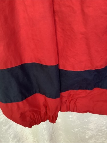 Nautica 90s VTG L 100% Cotton Jacket Red Blue Green Yellow - Picture 15 of 15