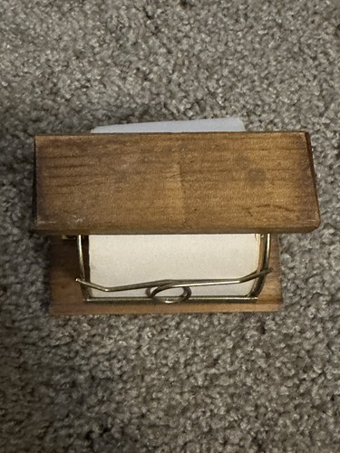 Vintage Mid Century Modern VG Japan Wooden Desktop Notebook Paper Roll Dispenser - Picture 3 of 9