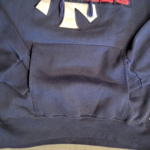 New York Yankees Vintage 90s Nutmeg Mill Blue Hoodie  Sweatshirt Large - Picture 4 of 8