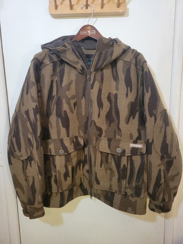 Columbia PHG Gallatin Range Men's Wool Camo Hooded Jacket Medium - Picture 4 of 17