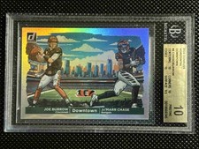 2024 Donruss JOE BURROW / JA'MARR CHASE Dual Downtown BGS 10 Pristine Pop 2