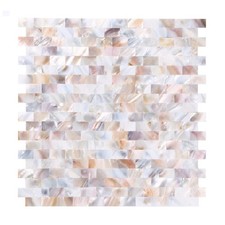 10 - Sheet Pearl Shells Tile Peel and Stick Backsplash, Self Adhesive Wall Ti...