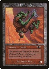 MTG GOBLIN TOKEN - PEDINA GOBLIN 1/1 ITALIENISCH - MAGIC PLAYER REWARDS PROMOS 2003