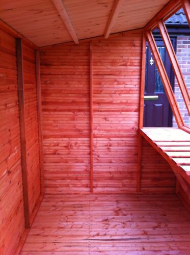8x5 potting shed quality wooden pent greenhouse 8'x5' 8ftx5ft WITHOUT GLAZING - Picture 3 of 11