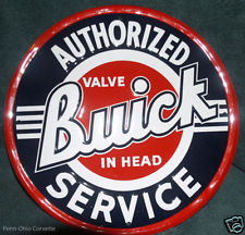 AUTHORIZED BUICK SERVICE 12" Metal Tin Sign AUTHORIZED BUICK SERVICE 12" Metal Tin Sign