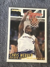 1993-1994 Fleer Basketball #78 Chris Webber Golden State Warriors Michigan NBA