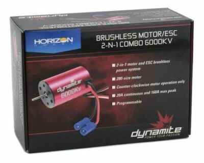 Mini-T 2.0 6000Kv Dynamite Brushless Motor//ESC 2-in-1 Combo DYNS0501