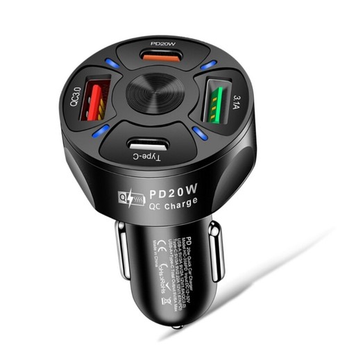 Car Charger 38W Fast Charging PD20W QC3.0 3.1A Type C Adapter for Phone - Picture 10 of 10