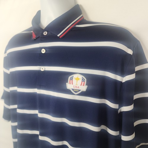 RLX Ralph Lauren Poloshirt Herren L Kurzarm Blau Team USA 2023 Ryder Cup - Bild 5 von 11