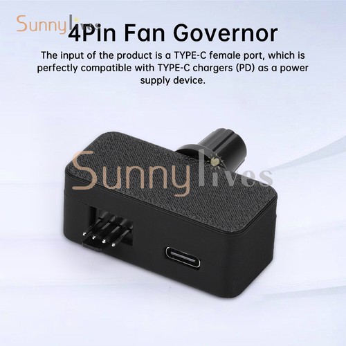 Mini PWM Drehzahlregler 4Pin Lüfterregler TYP-C USB Netzteil DIY Kühlung - Bild 3 von 35