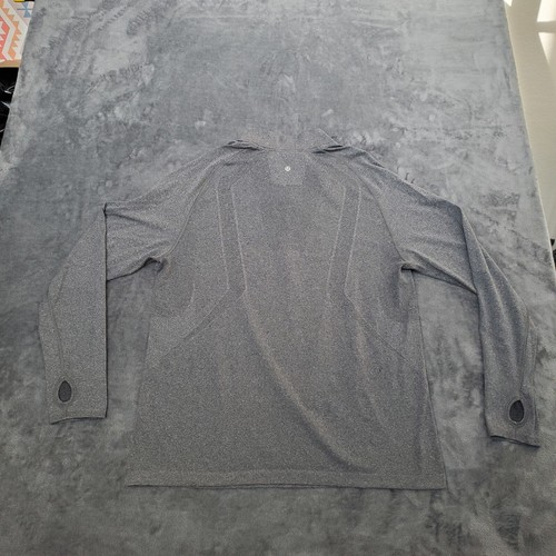 Lululemon Metal Vent Tech Men's XL Heathered Gray 1/4 Zip Pullover For The Bacon - Picture 6 of 12