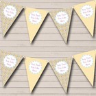 Party Banner Bunting Yellow Pink Blue Baby Dolphin Children's Birthday