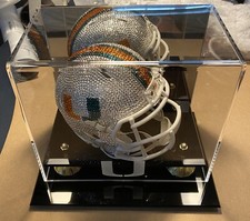 NEW NCAA Mini Helmet Made with Swarovski® Crystals + Matching Case UM