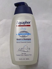 Aquaphor Baby Wash and Shampoo - Mild, Tear-free Denditive Skin - 16.9oz