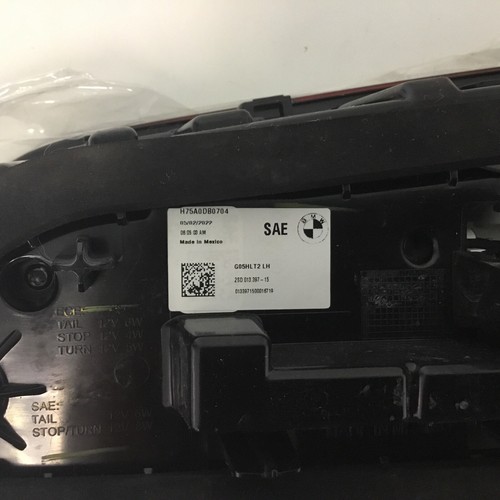 2019-2022 BMW X5 Left Rear Driver Inner Lift Gate LED Tail Light H75A0DB0704 OEM - Picture 6 of 7