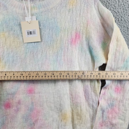 To My Lovers Knit Pullover Sweater Women's S Cream Multi Round Neck Long Sleeve - Picture 8 of 14
