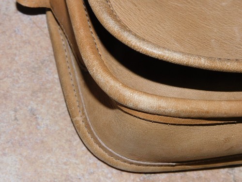 VTG COACH BONNIE CASHIN NEW YORK CAMEL LEATHER DINKY BAG - Picture 7 of 12