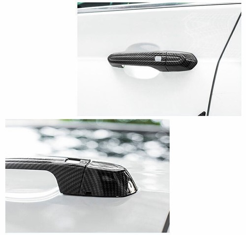 For Cadillac CT6 2016-2020 Carbon Fiber patternSide Door Handle Cover Trim 8pcs - Picture 6 of 8