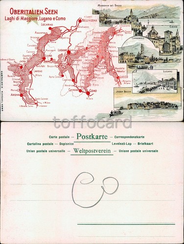 PUBBLICITA' TURISMO-LAGHI MAGGIORE DI LUGANO E COMO-CERNOBBIO-C8-128