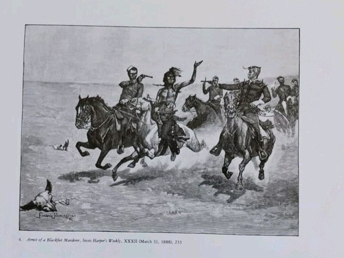 VERHAFTUNG DES BLACKFEET-MÖRDERS VON REMINGTON. 1993 EXLIBRIS 12,7" x 12" KUNSTDRUCK - Bild 2 von 3