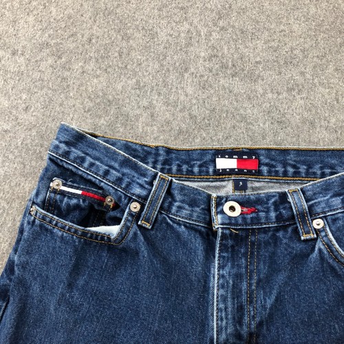 Vintage Tommy Hilfiger Jeans Womens 9 x 30 Flare Boot Denim Pockets Flag Patch - Picture 5 of 15